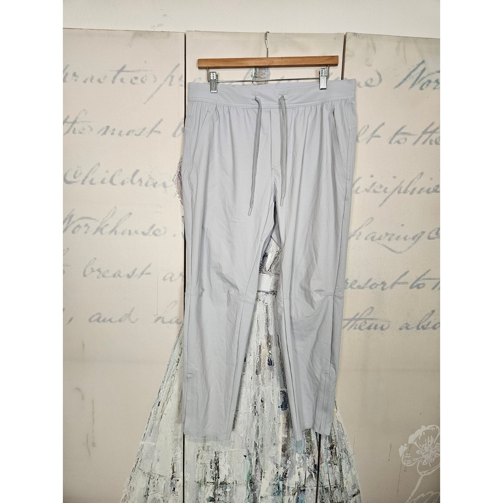 Ten Thousand Interval Pant L Light Grey Tapered Athletic Jogger Gym Hike Pants